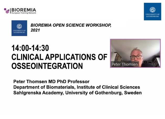 Peter Thomsen presenting at BIOREMIA Open Science Workshop