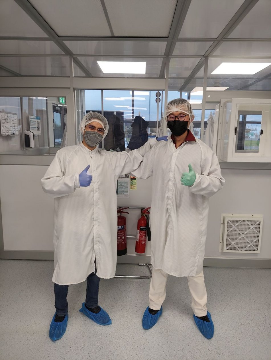 Fei-Fan (ESR 4) were displayed the Ashland facilities by David (ESR 10) during his secondment at Ashland Specialties Ireland Ltd.
