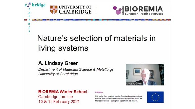 A. Lindsay Greer presenting at BIOREMIA Winter School