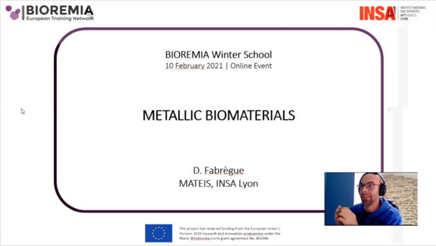 Damien Fabrègue presenting at BIOREMIA Winter School