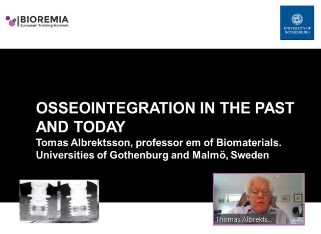 Tomas Albrektsson presenting at BIOREMIA Open Science Workshop