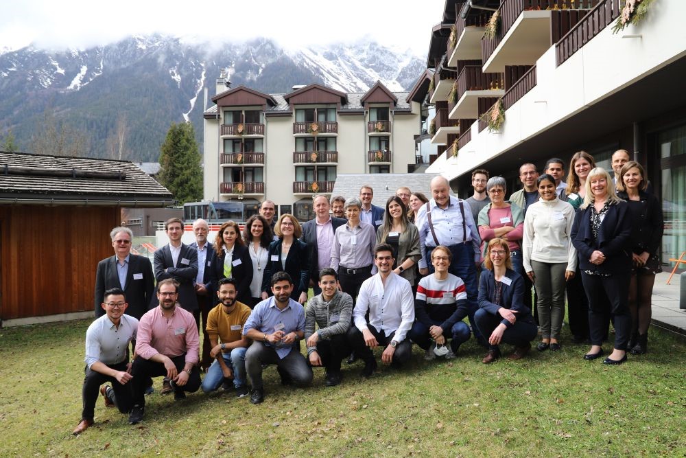 Group photo from the Interim Check Meeting, 31.03.2022, Chamonix, France