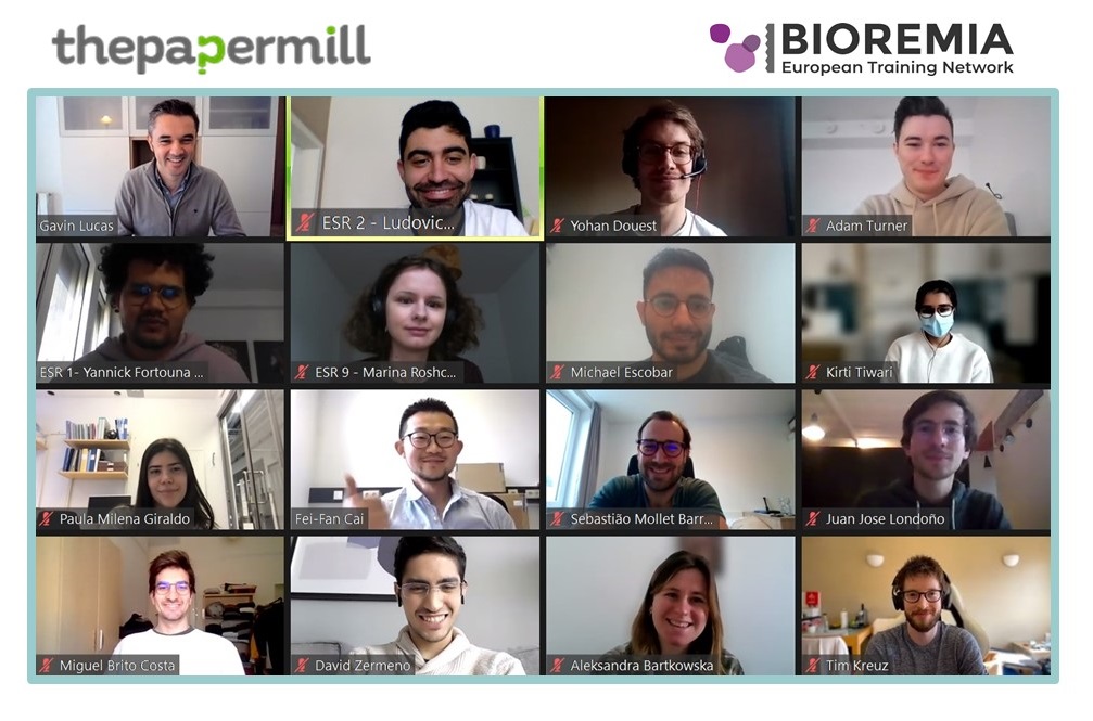 group photo of participants of the second BIOREMIA transferable skills training on Zoom