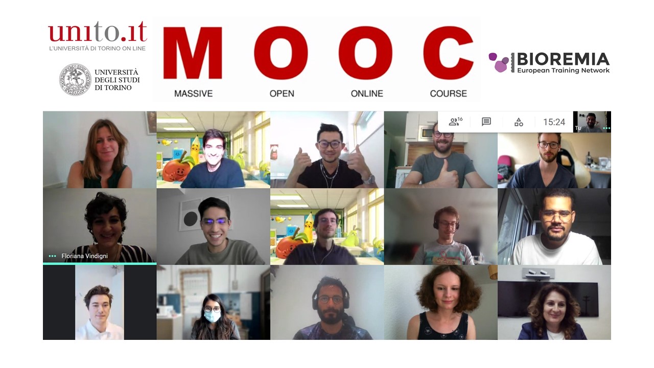 pictures of 15 ESRs during their training on MOOC